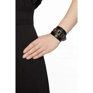 Balenciaga Arena Wrap Bracelet Blue Nuit Shiny Leather